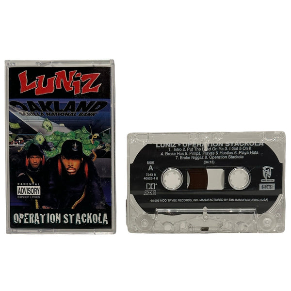 •LUNIZ ~ OPERATION STACKOLA• ~1995 OG PRESSING~ (CASSETTE TAPE)