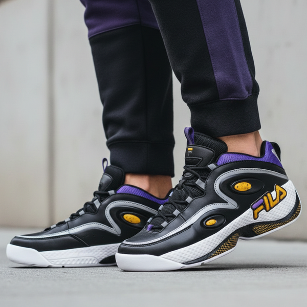 *FILA* ~G-Hill 90’s Throwback B-Ball Sneaks~ (Lakers Colors)