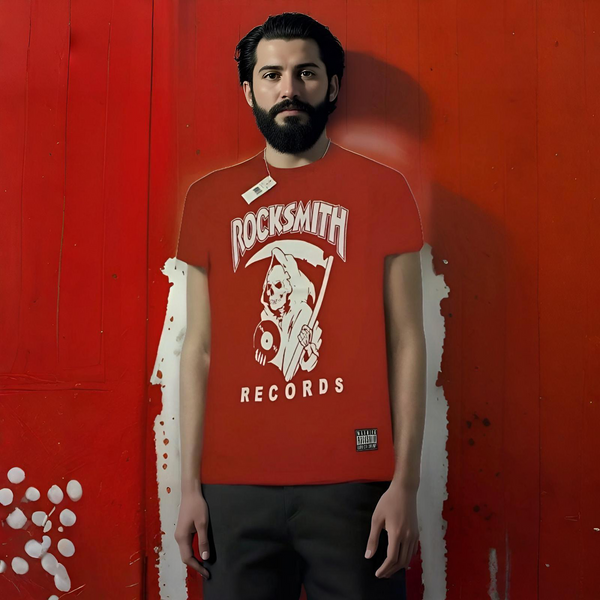 ^ROCKSMITH^ (RED) ~R.SMITH RECORDS~ SHORT SLEEVE T-SHIRT