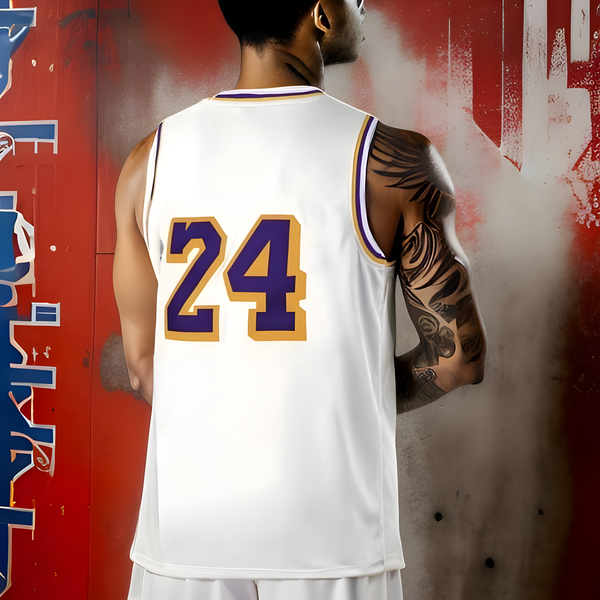 ^THE CITY OF ANGELES^ ~8/24~ Basketball Jerseys (Stitched Logos & Numbers)