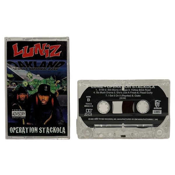 •LUNIZ ~ OPERATION STACKOLA• ~1995 OG PRESSING~ (CASSETTE TAPE)