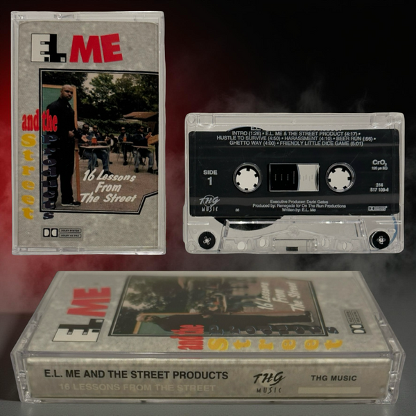 •E.L. ME AND THE STREET PRODUCTS - 16 LESSONS FROM THE STREETS• ~1992 OG PRESSINGS~ (CASSETTE)