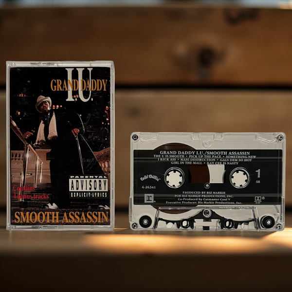 •GRAND DADDY I.U. - SMOOTH ASSASSIN• ~1990 OG PRESSING~ (CASSETTE TAPE)