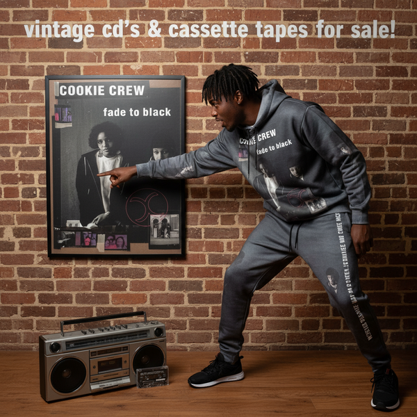 •COOKIE CREW ~ FADE TO BLACK• (1991 OG PRESSING) (CASSETTE TAPE)
