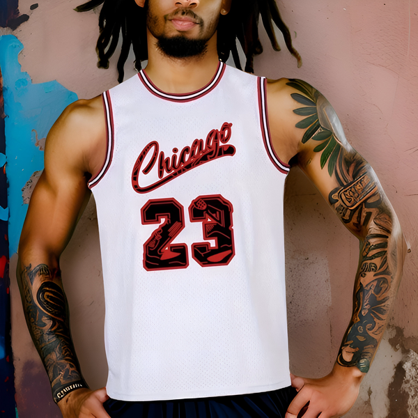 ^CHICAGO 23^ Basketball Jerseys (Stitched Logos & Numbers)