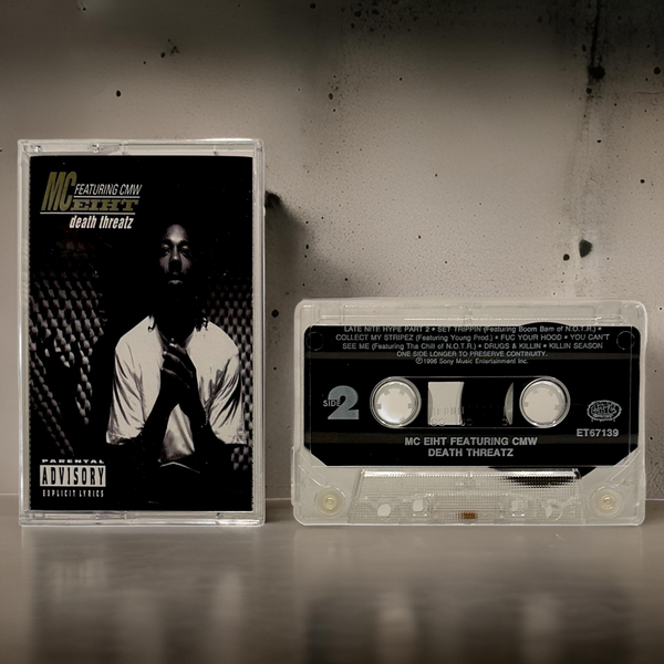 •MC EIHT ~ DEATH THREATZ• ~1996 OG PRESSING~ (CASSETTE TAPE)