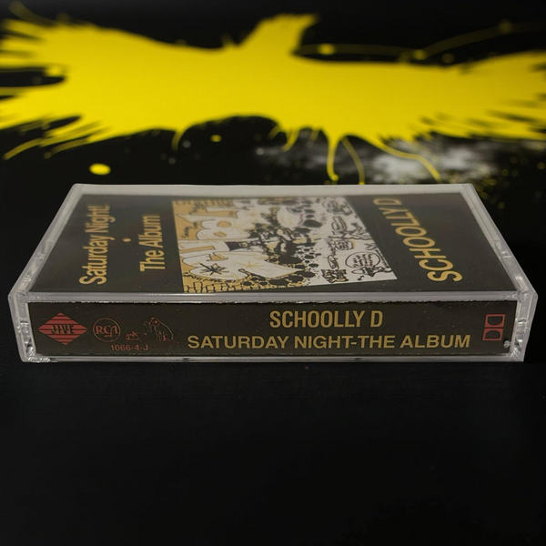 •SCHOOLLY D - SATURDAY NIGHT - THE ALBUM• ~1987 OG PRESSING~ (CASSETTE TAPE)
