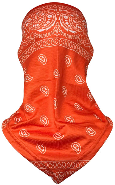 *WINTER HEADWEAR / FACE COVERINGS* ~ORANGE BANDANA~