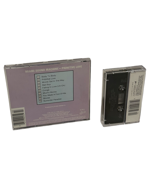•MIAMI SOUND MACHINE - PRIMITIVE LOVE• ~1995 OG CANADIAN PRESSINGS~ (CD & CASSETTE TAPE)