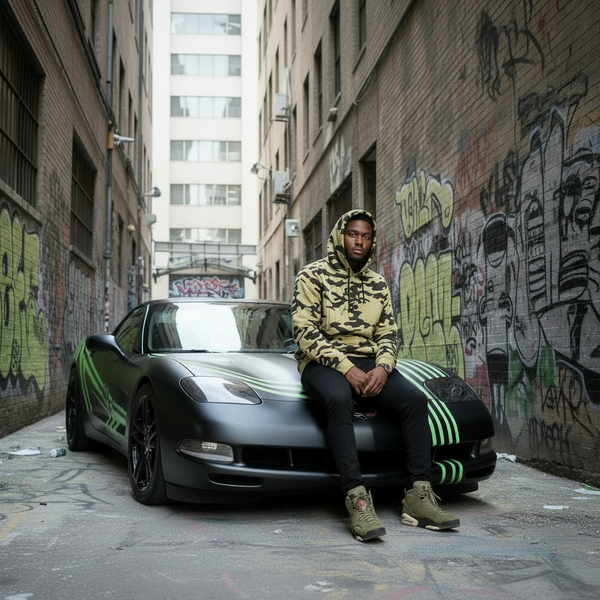 ^HEADRUSH^ (Camo) ~Chosen Few~ Pullover Hoodies (Embroidered Logo)