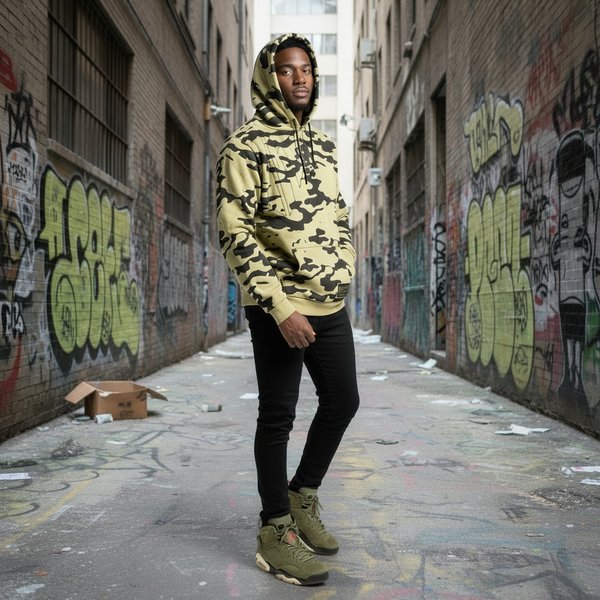 ^HEADRUSH^ (Camo) ~Chosen Few~ Pullover Hoodies (Embroidered Logo)