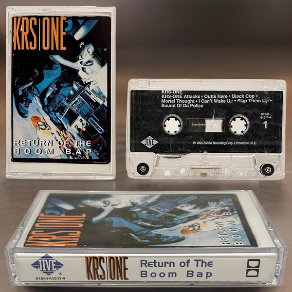 •KRS ONE ~ RETURN OF THE BOOM BAP• (1993 OG PRESSING) (CASSETTE TAPE) (3)