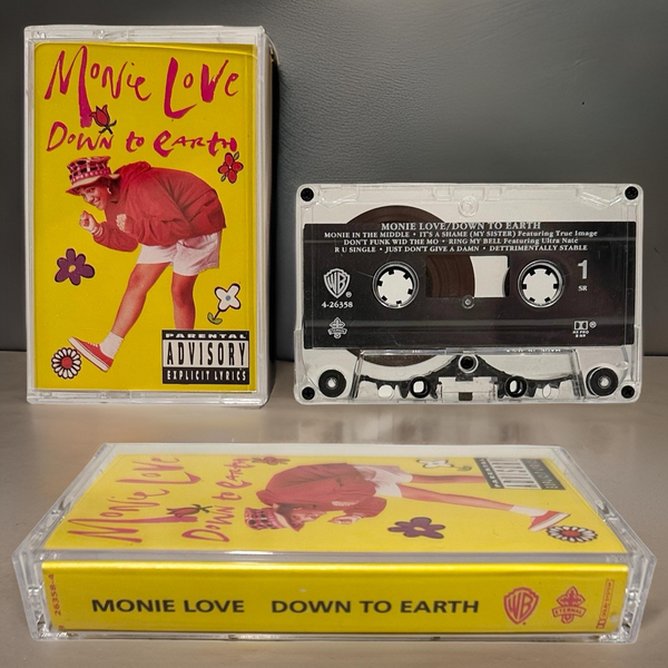 •MONIE LOVE - DOWN TO EARTH• ~1990 OG PRESSING~ (CASSETTE TAPE) (2)