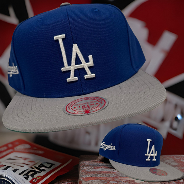 *Los Angeles Dodgers* (Blue) snapback hats by Mitchell & Ness