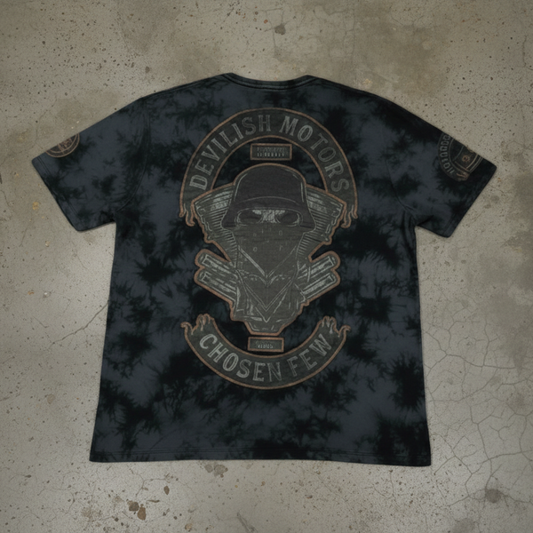 *HEADRUSH* (Black-Acid Wash) ~Headrush Motors~ Short Sleeve T-shirts