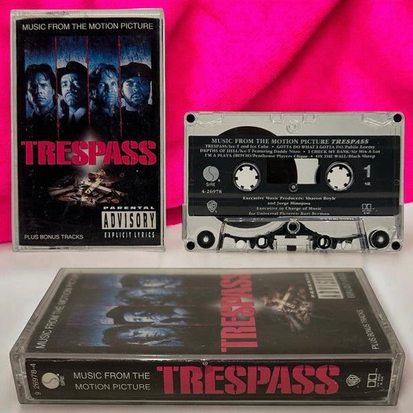•TRESPASS - MUSIC FROM THE MOTION PICTURE• ~1992 OG PRESSING~ (CASSETTE TAPE)