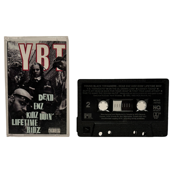 •YOUNG BLACK TEENAGERS - DEAD ENZ KIDZ DOIN’ LIFETIME BIDZ• ~1993 OG PRESSING~ (CASSETTE TAPE)