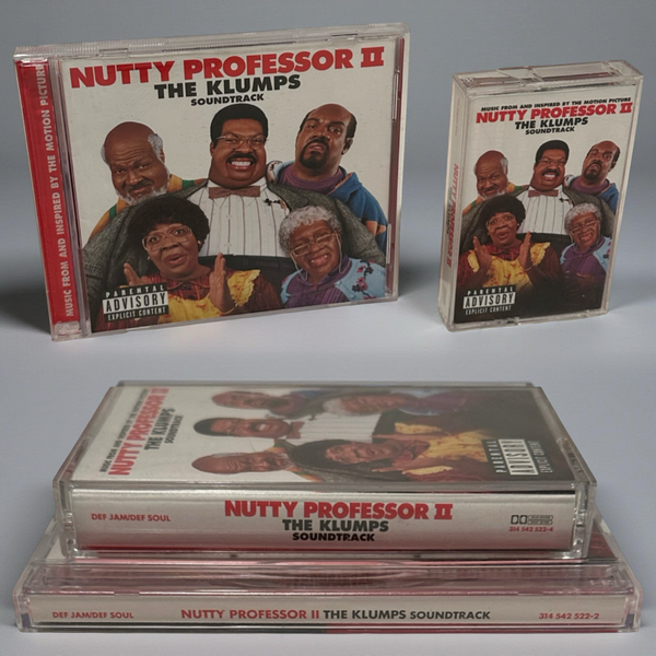 •THE NUTTY PROFESSOR II THE KLUMPS - SOUNDTRACK• ~2000 OG PRESSINGS~ (CD & CASSETTE TAPE)