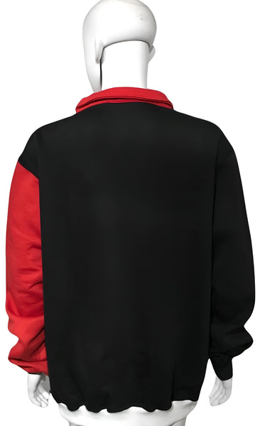 ^CHAMPION CHIEF^ (RED-MULTI) LUXURY ZIP UP TRACK JACKETS (CUT & SEW) (EMBROIDERED LOGO)