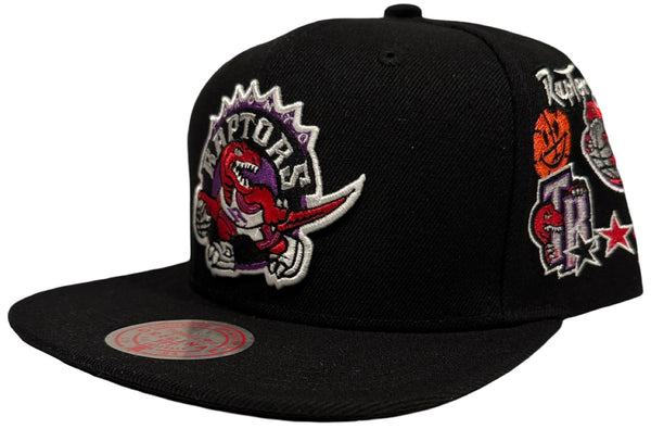 *Toronto Raptors* (Black) snapback hats by Mitchell & Ness