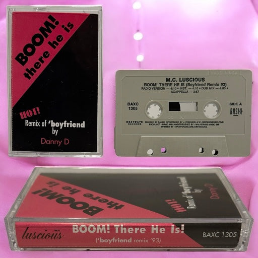 •LUSCIOUS - BOOM! THERE HE IS!• ~1993 OG MAXI-SINGLE~ (CASSETTE TAPE)