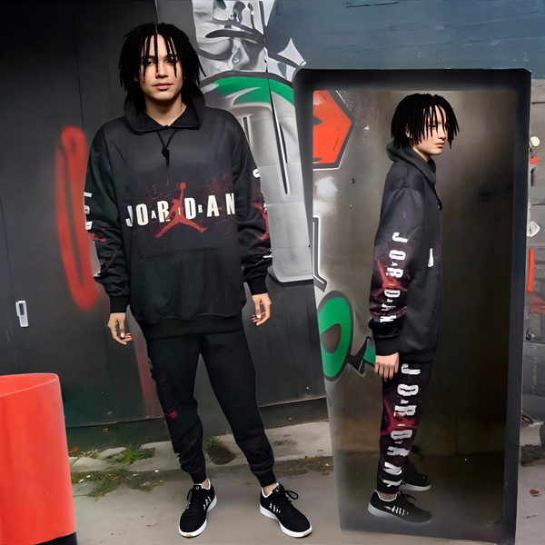 ^JUMPMAN^ FULL SWEATSUITS (HOODED) (FLEECY SOFT LINED)