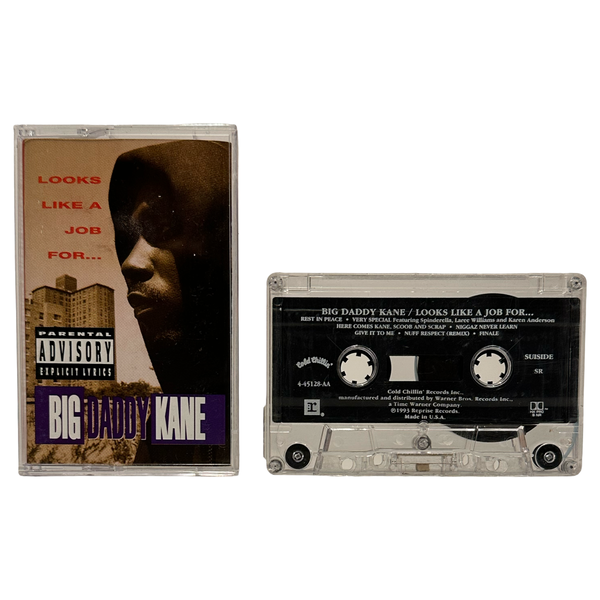 •BIG DADDY KANE - LOOKS LIKE A JOB FOR…• ~1993 OG PRESSING~ (CASSETTE TAPE)