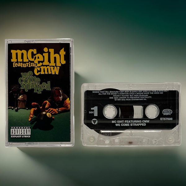 •MC EIHT FEATURING CMW ~ WE COME STRAPPED• ~1994 OG PRESSING~ (CASSETTE TAPE)