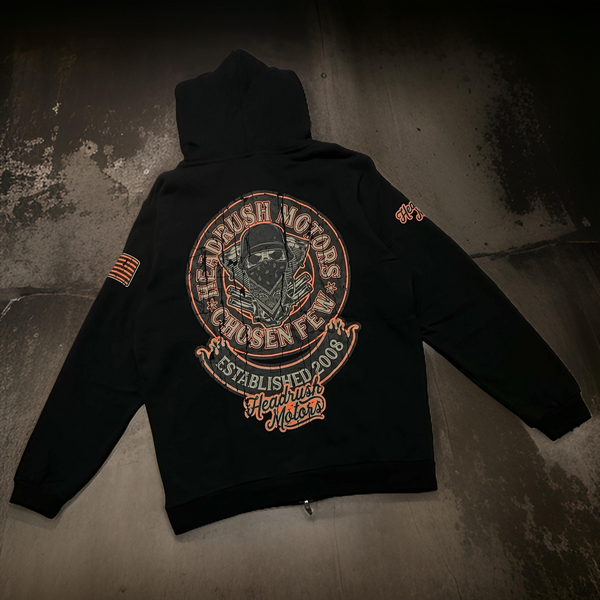 ^HEADRUSH^ (Black) ~Headrush Motors Chosen Few~ Zip Up Hoodies