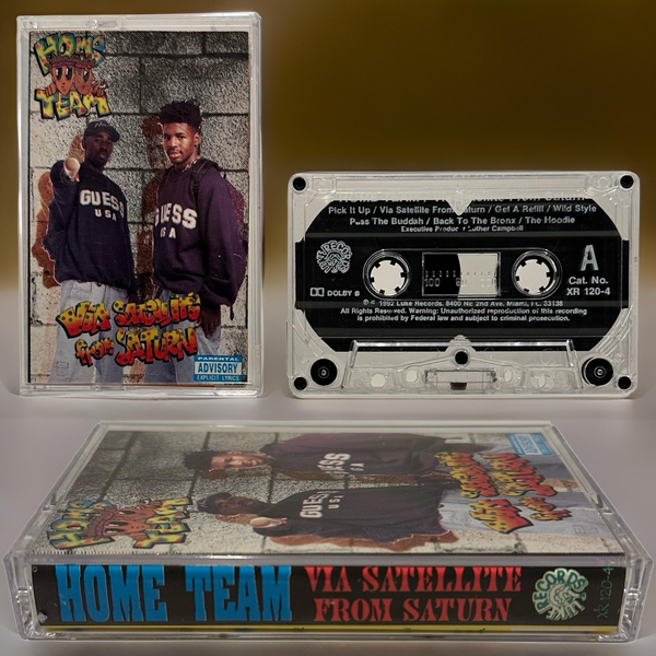 •HOME TEAM ~ VIA SATELLITE FROM SATURN• ~1992 OG PRESSING~ (CASSETTE TAPE)
