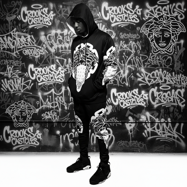 •CROOKS & CASTLES• JOGGER SWEATSUITS SUITS (FLEECY SOFT LINED) (1 of 1 Sample)