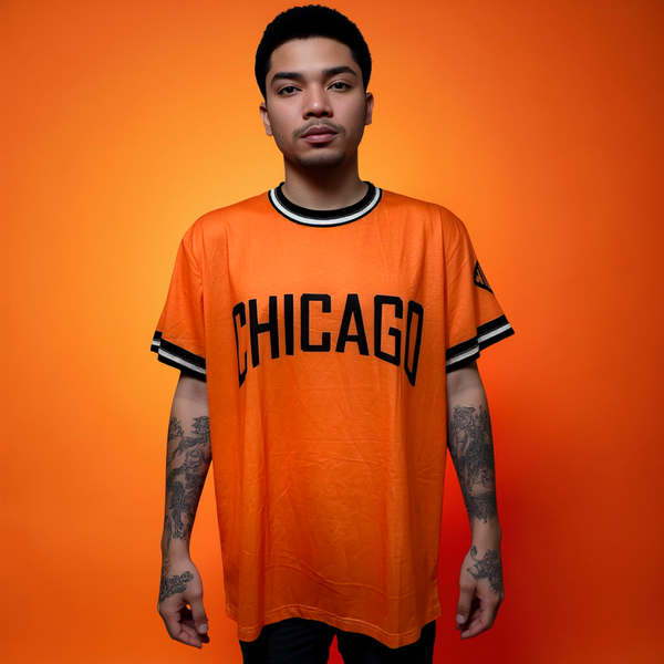 •CHICAGO• ~Orange lightweight activewear summer sets~ (T-shirt & Shorts)