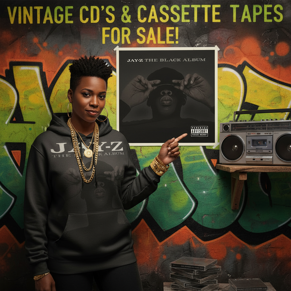 •JAY-Z - THE BLACK ALBUM• ~2003 OG PRESSINGS~ (CD & INDONESIAN CASSETTE TAPE)