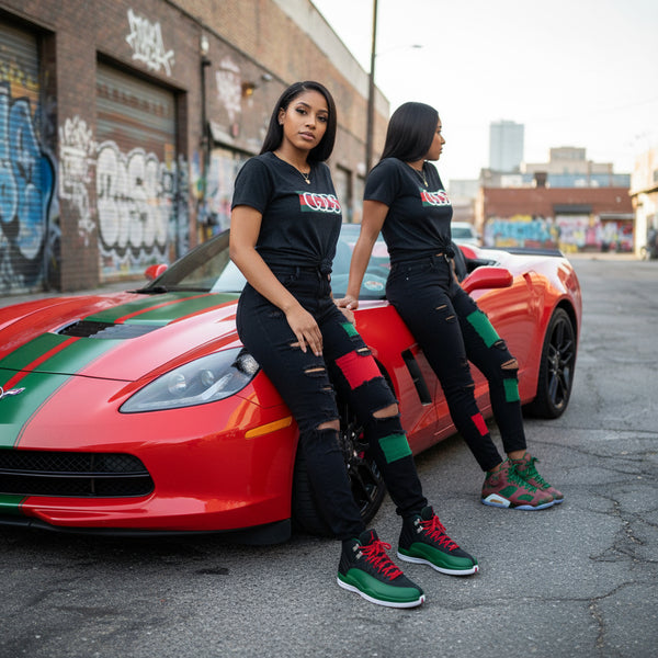 *GODS & GENERALS* (BLACK) T-SHIRT FOR WOMEN