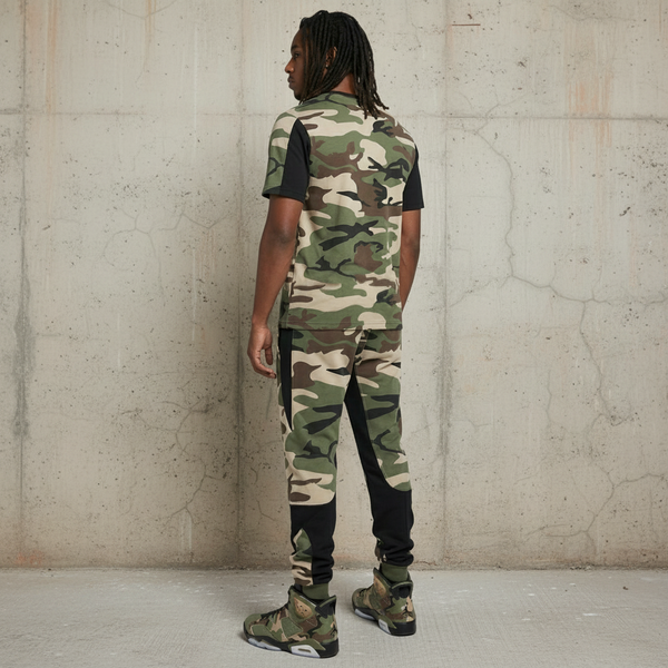 *23 JORDAN* (CAMO) LUXURY JOGGER SWEATPANTS (EMBROIDERED)