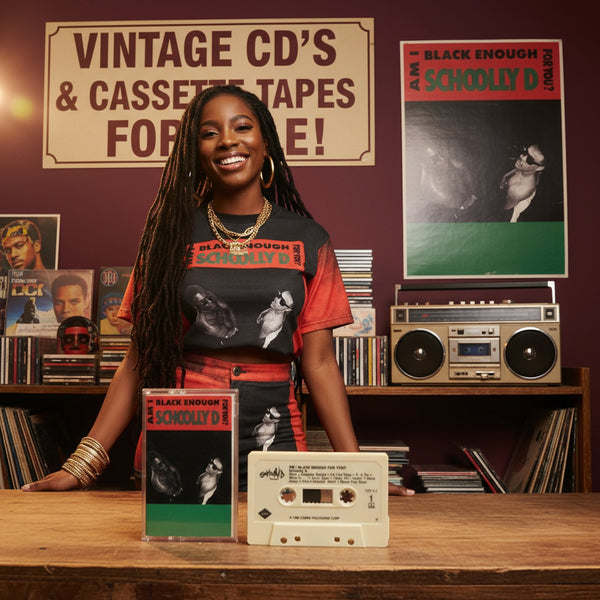 •SCHOOLLY D - AM I BLACK ENOUGH FOR YOU?• ~1989 OG PRESSING~ (CASSETTE TAPE)