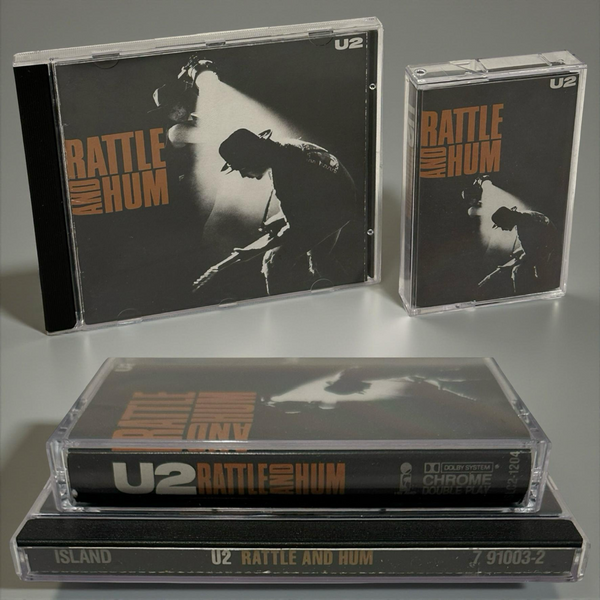 •U2 - RATTLE & HUM• ~1988 OG CANADIAN PRESSINGS~ (CD & CASSETTE TAPE)