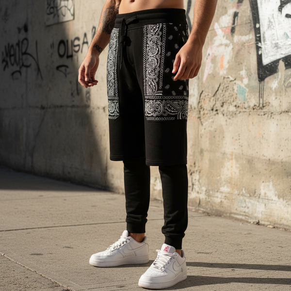 *BLEECKER & MERCER* Shorts/Jogger woven combo (Men’s Small)