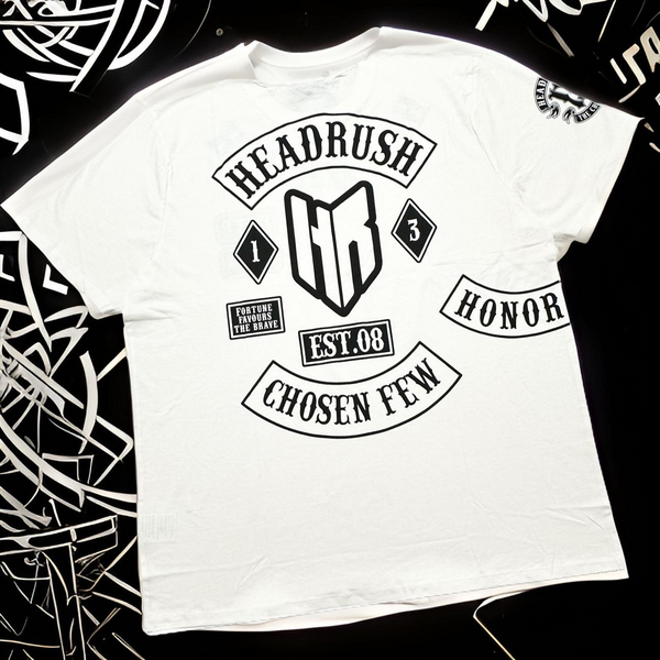 *HEADRUSH* (White) ~Chosen Few~ Short Sleeve T-Shirts