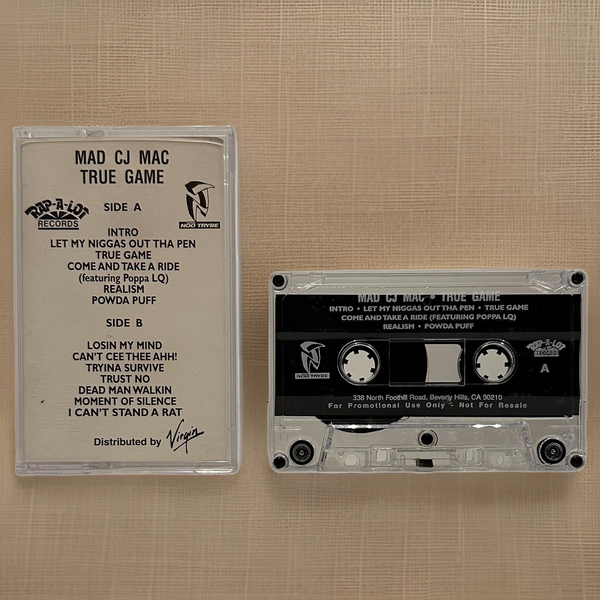 •MAD CJ MAC ~ TRUE GAME• ~1995 RARE PROMO VERSION~ (CASSETTE TAPE)