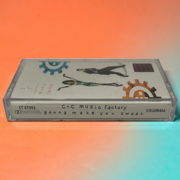 •C&C MUSIC FACTORY ~ GUNNA MAKE YOU SWEAT• ~1990 OG PRESSING~ (CASSETTE TAPE)