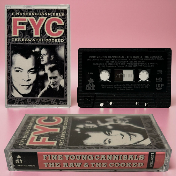 •FINE YOUNG CANNIBALS - THE RAW & THE COOKED• ~1988 OG CANADIAN PRESSING~ (CASSETTE TAPE) (BLACK SHELL)