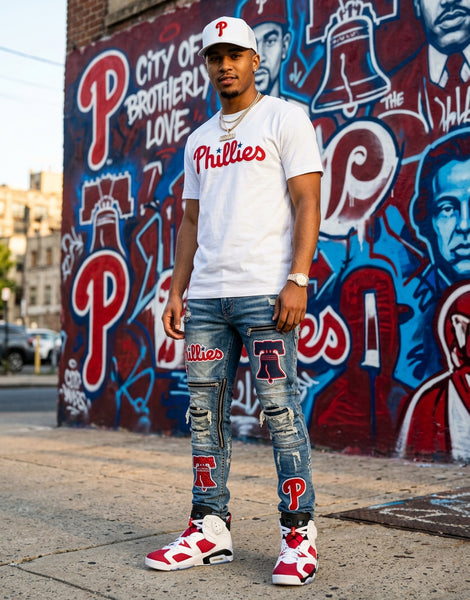 *PHILADELPHIA PHILLIES* Snapback Hat by Michell and Ness (Pro Crown Fit)