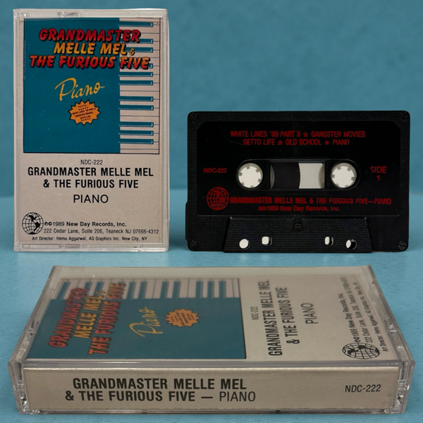 •GRANDMASTER MELLE MEL & THE FURIOUS 5 - PIANO• ~1989 HTF OG PRESSING~ (CASSETTE TAPE)