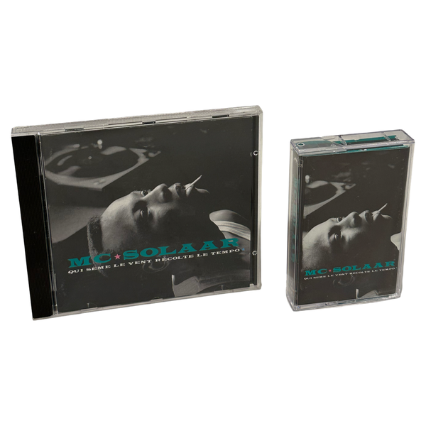 •MC SOLAAR ~ QUI SEME LE VENT RECOLTE LE TEMPO• ~1991 OG PRESSINGS~ (CD & CASSETTE TAPE)