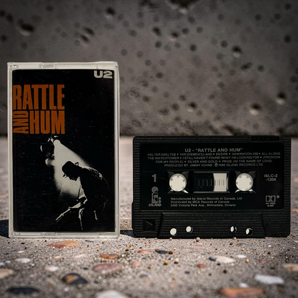 •U2 ~ RATTLE & HUM• ~1988 OG CANADIAN PRESSINGS~ (CD & CASSETTE TAPE)