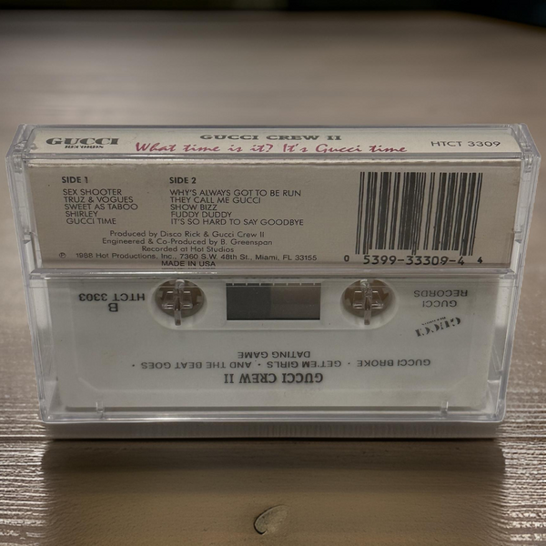 •GUCCI CREW II ~ WHAT TIME IS IT? IT’S GUCCI TIME• ~1988 OG PRESSING~ (CASSETTE TAPE)