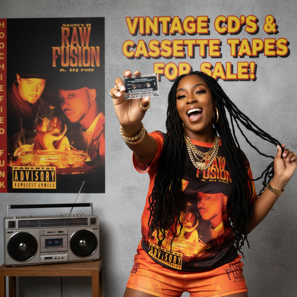 •RAW FUSION - HOOCHIEFIED FUNK• ~1994 OG PRESSING~ (CASSETTE TAPE)