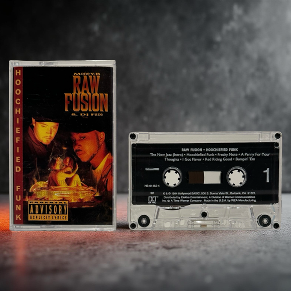 •RAW FUSION - HOOCHIEFIED FUNK• ~1994 OG PRESSING~ (CASSETTE TAPE)