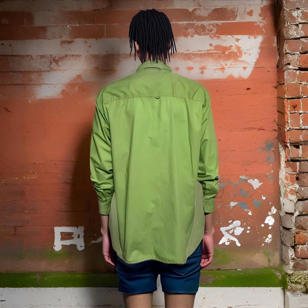 ^ABLANCHE^ ~APPLE GREEN~ BUTTON UP COLLARED DRESS SHIRT (2XL)